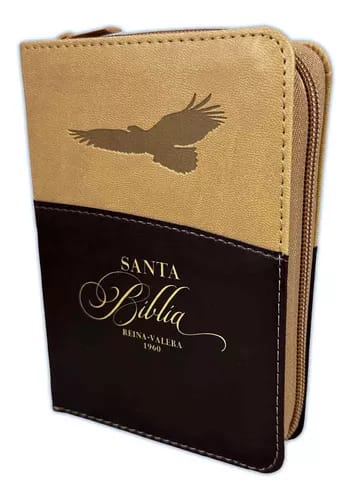 Biblia RVR60025czti/ PJR/ Expresion/Cafe/Cafe/Aguila/Imitacion Piel