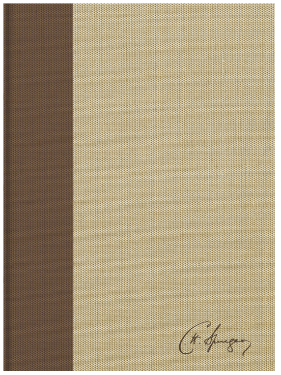 Biblia de Estudio Spurgeon/RVR 1960/Marron Claro-Tela