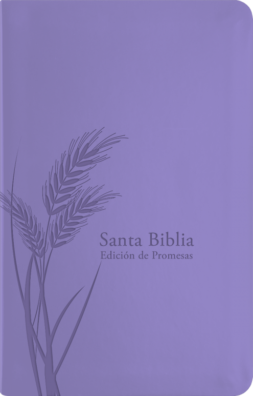 38690 Biblia RVR60/De Promesas/Tamaño Manual/Lavanda/Imitacion Piel