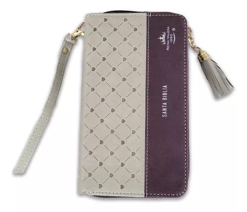 Bibllia RVR6015CZT/ Chequera Beige-Cafe/ Cierre