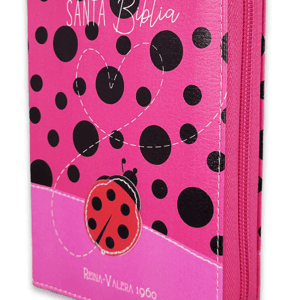 Biblia RVR60/ 025CZ PJR Primor Fucsia/ Mariquita Con Topos