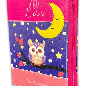 Biblia RVR60/ 025CZ PJR Primor Fucsia/Lila/ Rosa Luna/ Buho