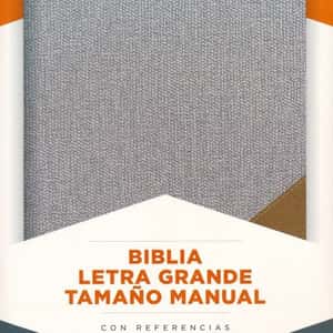 Biblia RVR1960/Letra Grande/Tamaño Manual/Simil Piel/Gris Marron