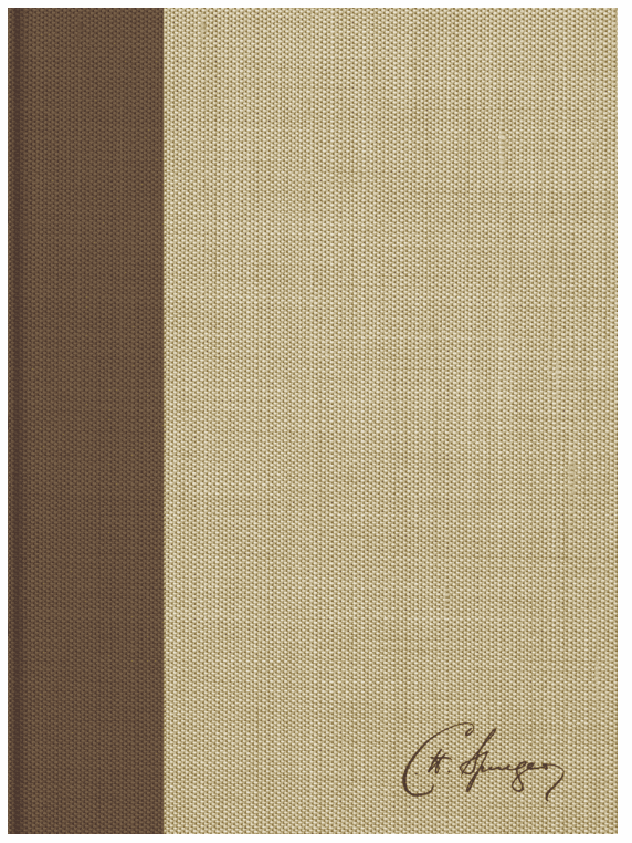Biblia de Estudio Spurgeon/RVR 1960/Marron Claro-Tela